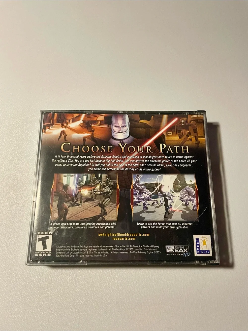 Star Wars Knights of the Old Republic PC Game Jewel Case Good Condition Tested